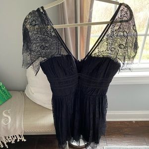 lacey black dress